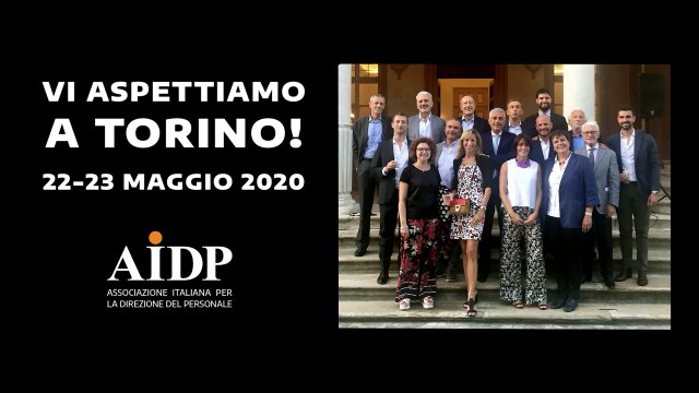Promo Congresso AIDP 2020 - Torino