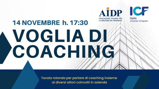 AIDP e ICF Voglia di Coaching