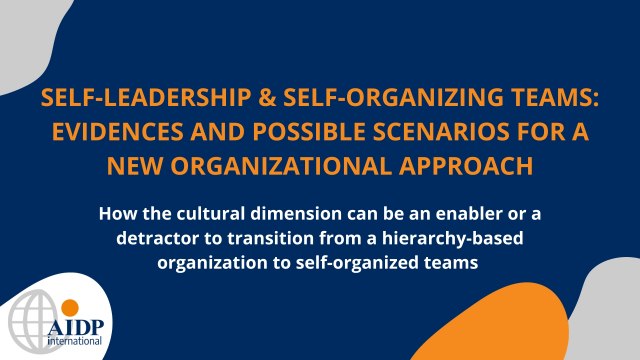 Self-leadership & self-organizing teams: evidences and possible scenarios for a new organizational approach.