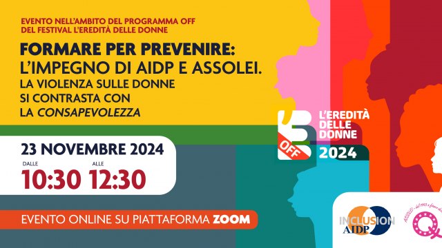 Formare per prevenire: l'impegno di AIDP e Assolei. La violenza sulle donne si contrasta con la consapevolezza