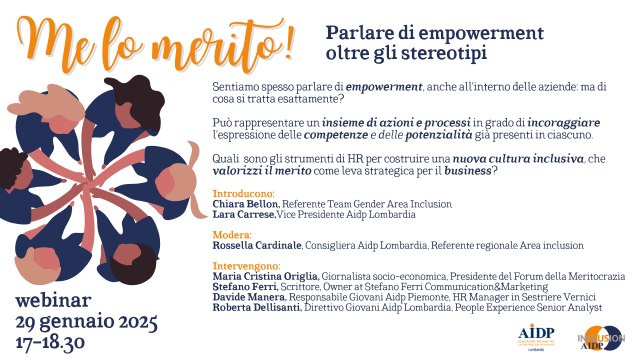 ME LO MERITO Parlare di empowerment oltre gli stereotipi